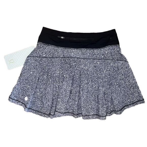 NWT Lululemon Size 2 Tall Circuit Breaker Skirt II Luminesce Black Skort Tennis - Picture 3 of 12
